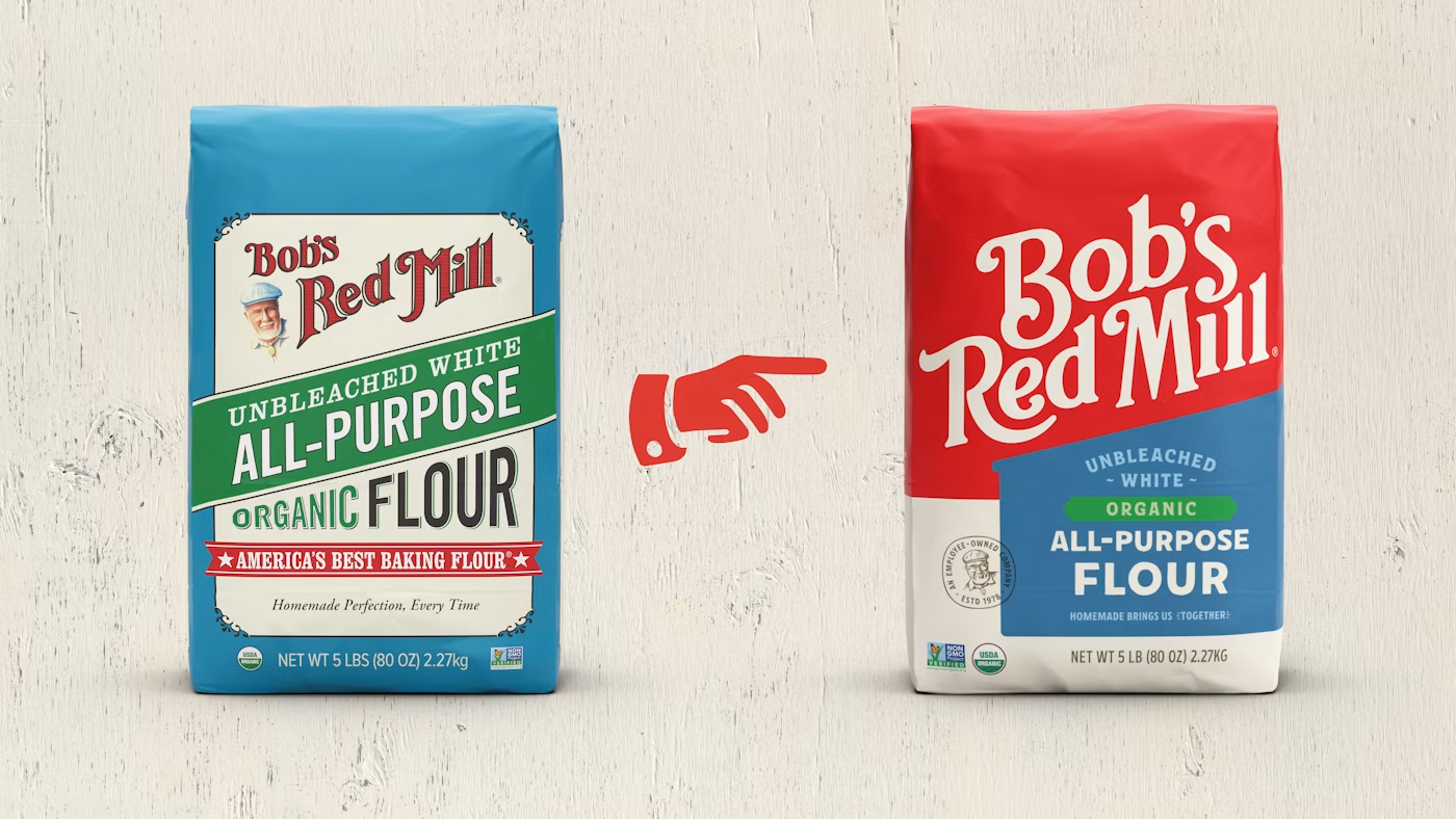 Bob's Red Mill all purpose flour rebranding